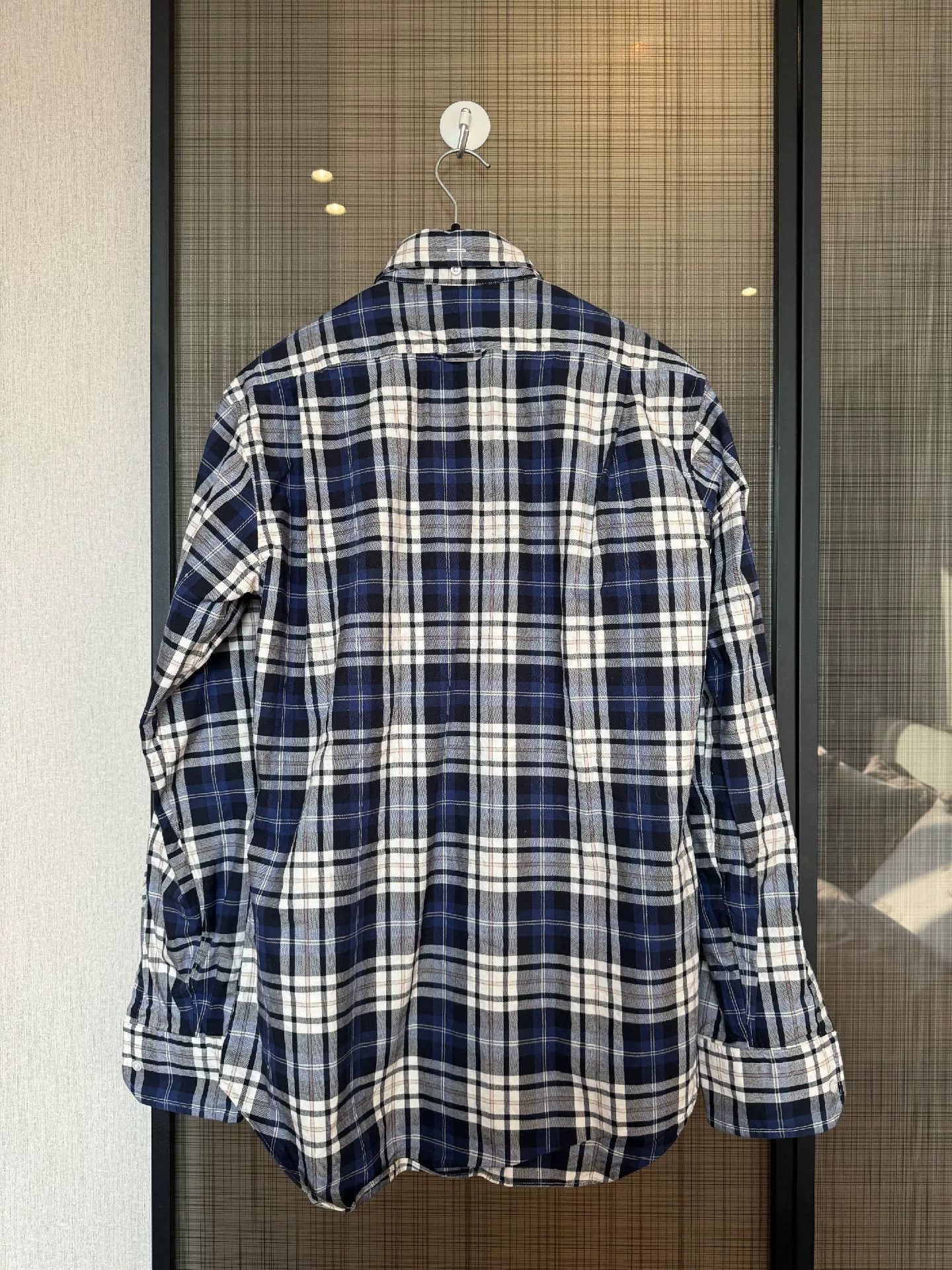 Thom Browne Thom Browne Men's Plaid Shirt Size US L / EU 52-54 / 3 - 2 Thumbnail