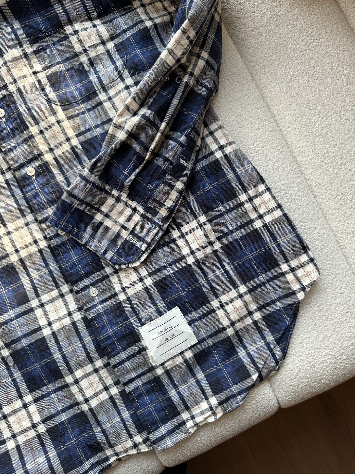 Thom Browne Thom Browne Men's Plaid Shirt Size US L / EU 52-54 / 3 - 4 Thumbnail