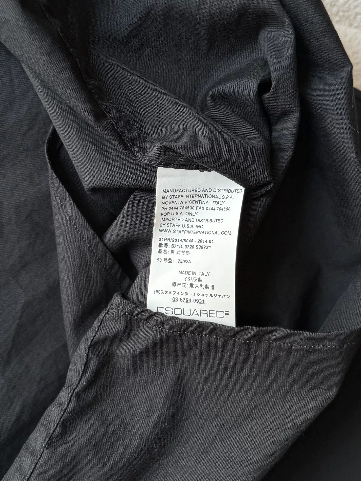 Dsquared2 Dsquared2 Men's Black Casual Shirt Size US M / EU 48-50 / 2 - 5 Thumbnail