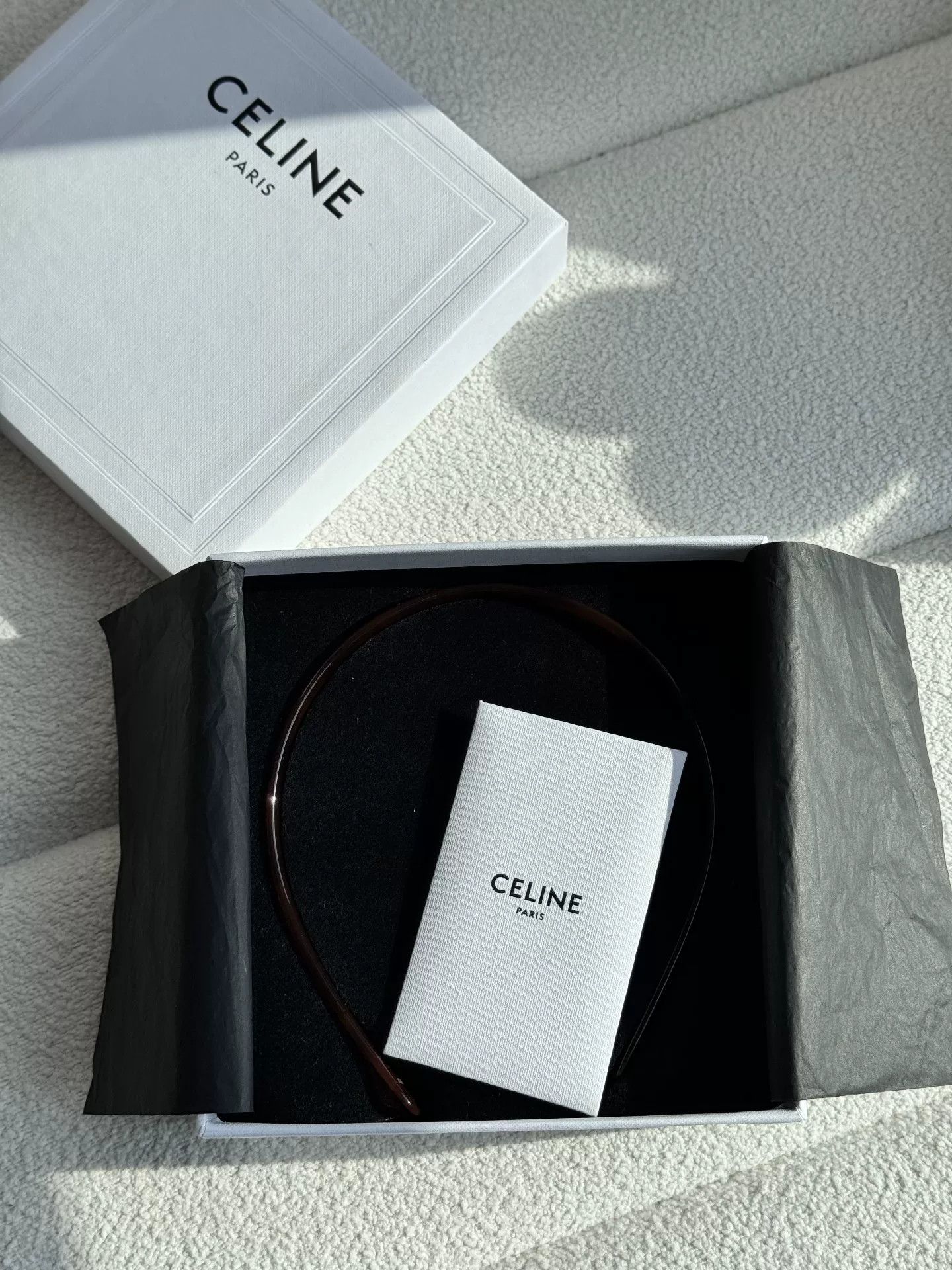 Celine Celine Tortoiseshell Acetate Headband Size ONE SIZE - 4 Thumbnail