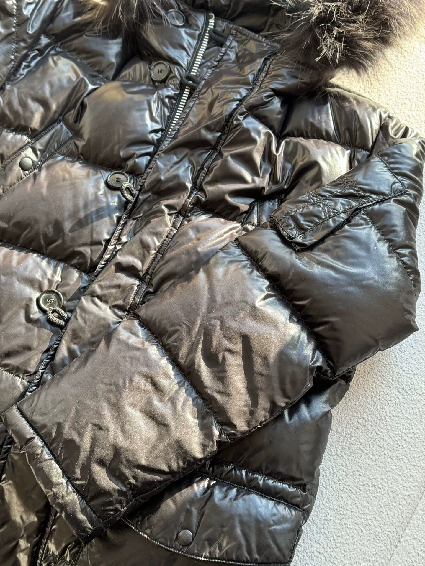 Duvetica Duvetica Hooded Fur Collar Men's Down Jacket Size US M / EU 48-50 / 2 - 5 Thumbnail