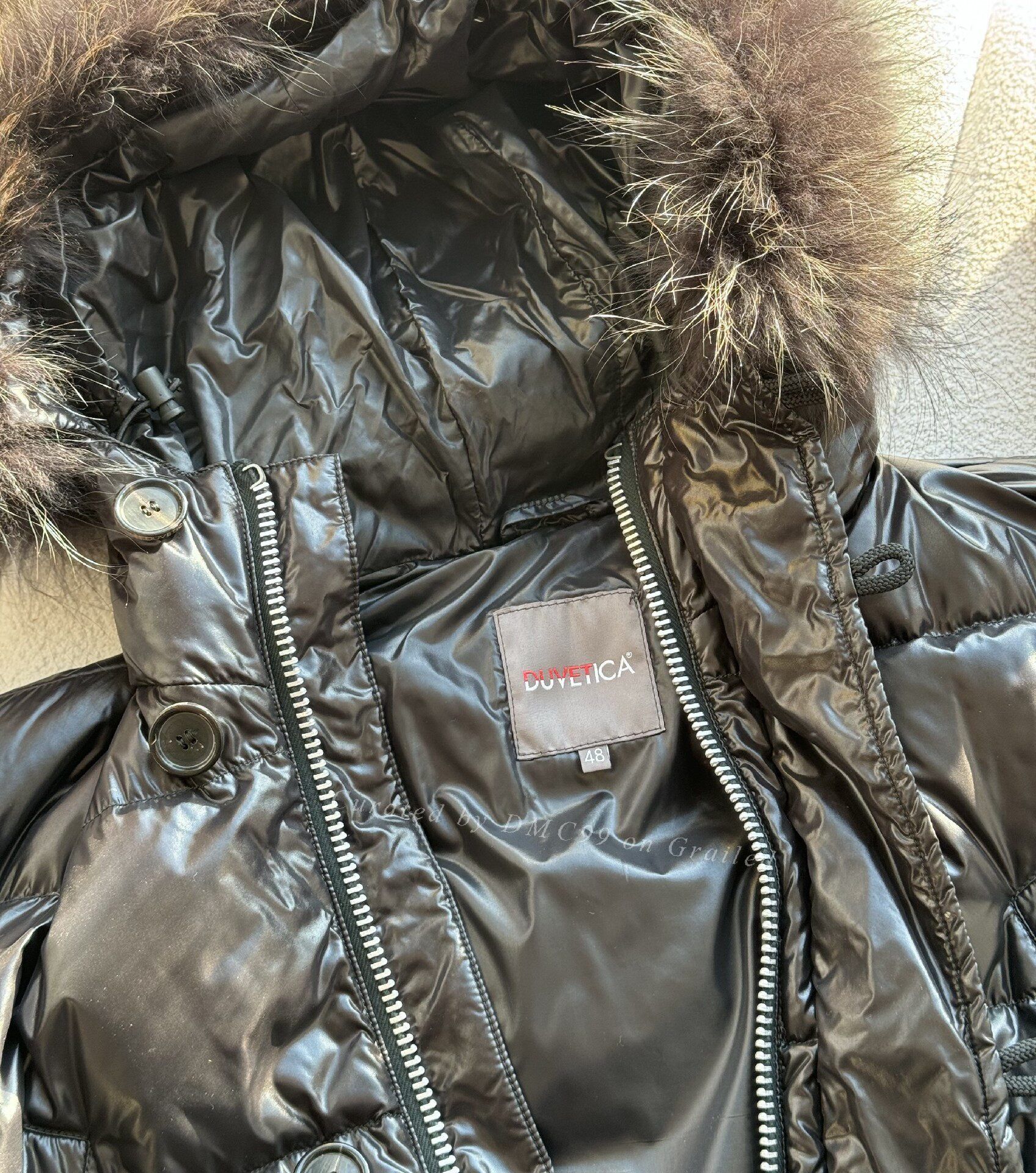Duvetica Duvetica Hooded Fur Collar Men's Down Jacket Size US M / EU 48-50 / 2 - 3 Thumbnail