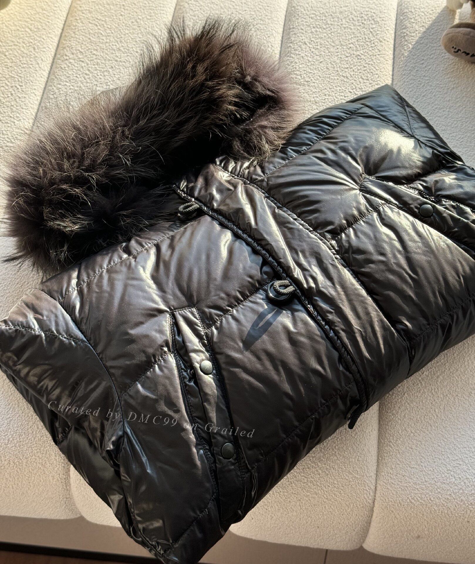 Duvetica Duvetica Hooded Fur Collar Men's Down Jacket Size US M / EU 48-50 / 2 - 8 Thumbnail