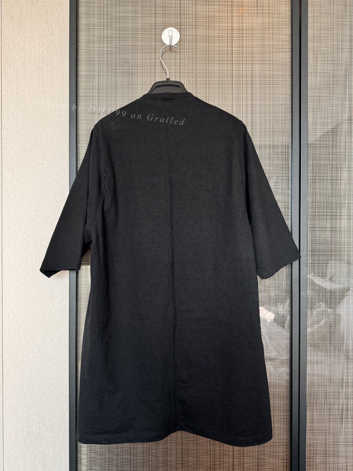 Rick Owens Rick Owens Men's Long Crew Neck T-shirt Size US M / EU 48-50 / 2 - 2 Thumbnail