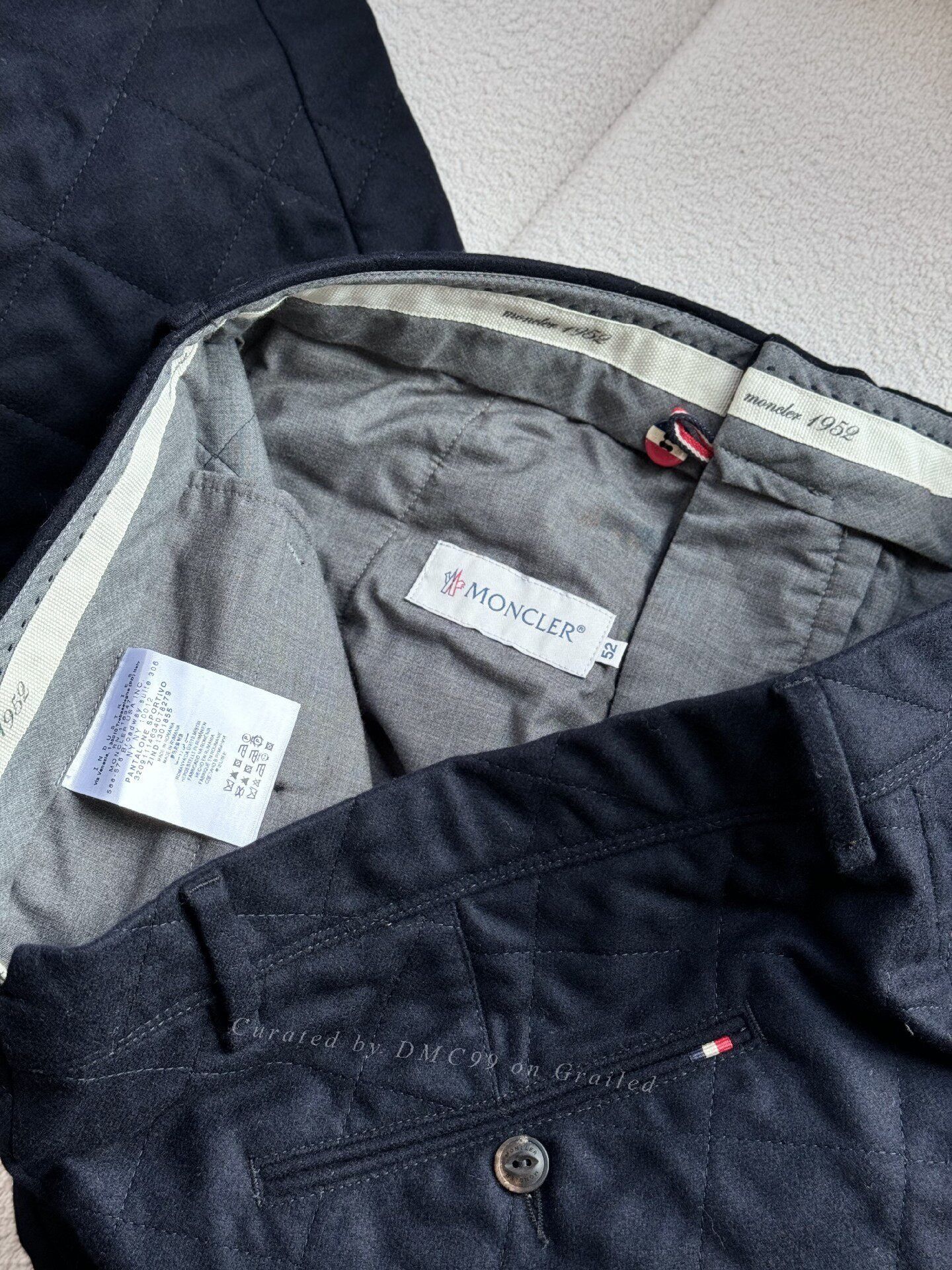 Moncler Moncler Men's Thick Cotton Casual Pants Size US 35 - 5 Thumbnail
