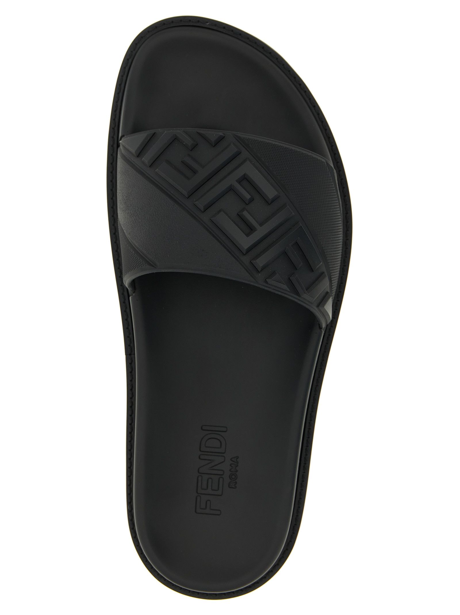 Fendi Logo band slides Size US 13 / EU 46 - 4 Thumbnail