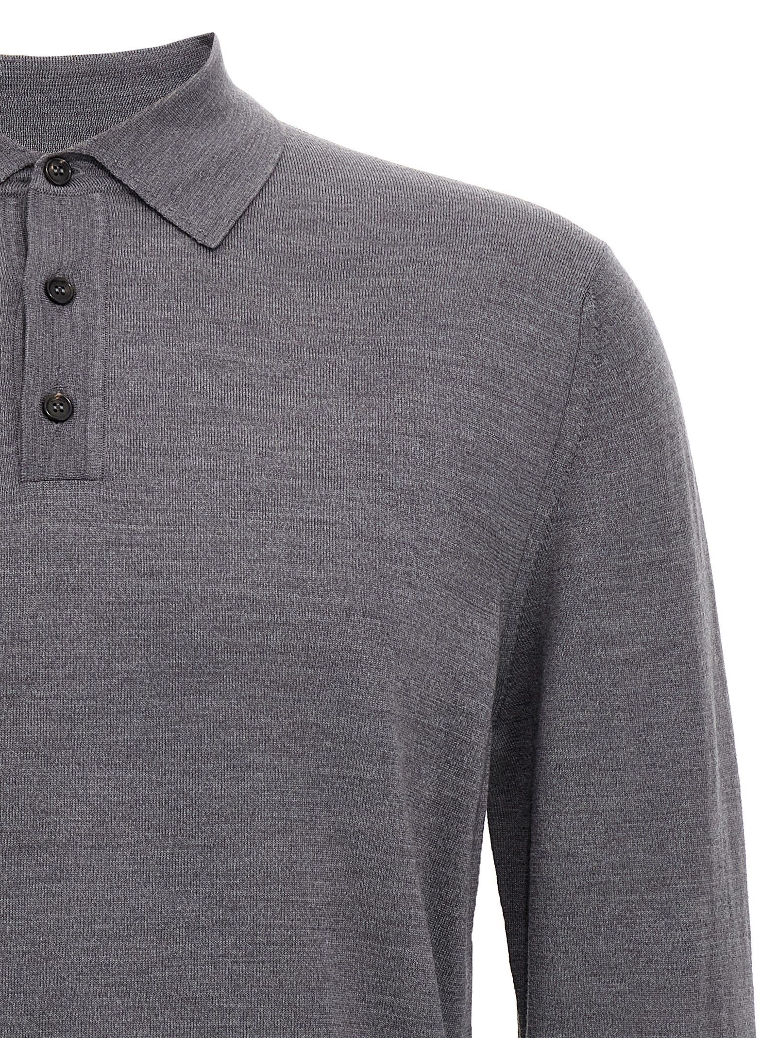 Zanone Virgin wool polo shirt Size US L / EU 52-54 / 3 - 3 Thumbnail