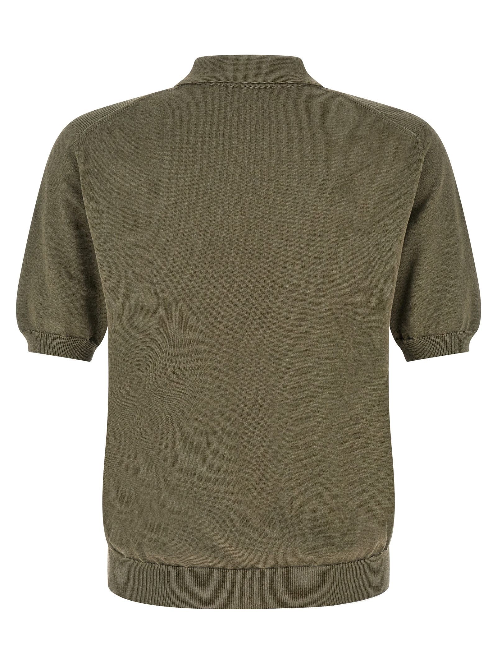 Zanone Cotton knit polo shirt Size US XXL / EU 58 / 5 - 2 Thumbnail
