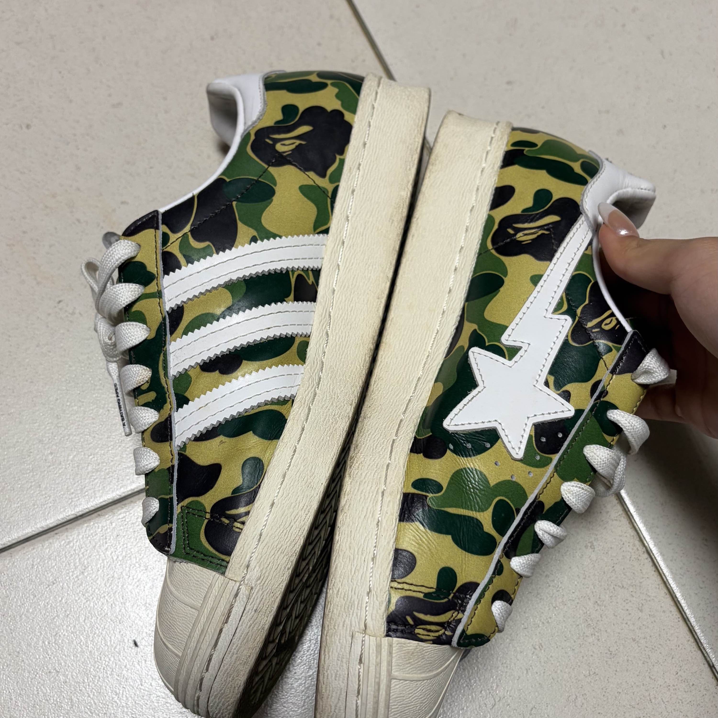 Adidas Adidas x A BATHING APE Superstar 80s Camo Sneakers US 7.5 Size US 7 / EU 40 - 8 Thumbnail