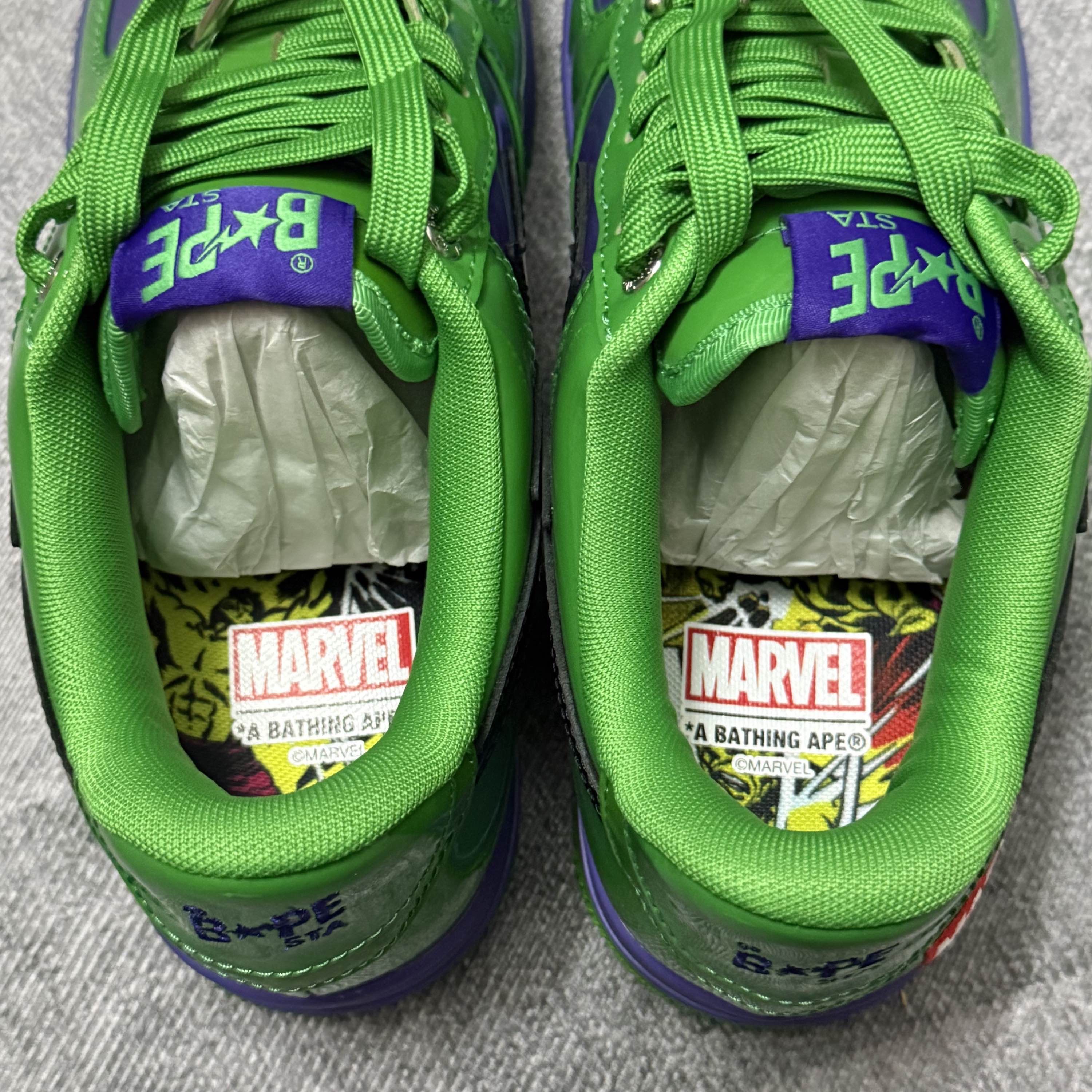 Bape A Bathing Ape x Marvel Bape Sta Hulk Size 9 Size US 9 / EU 42 - 11 Thumbnail