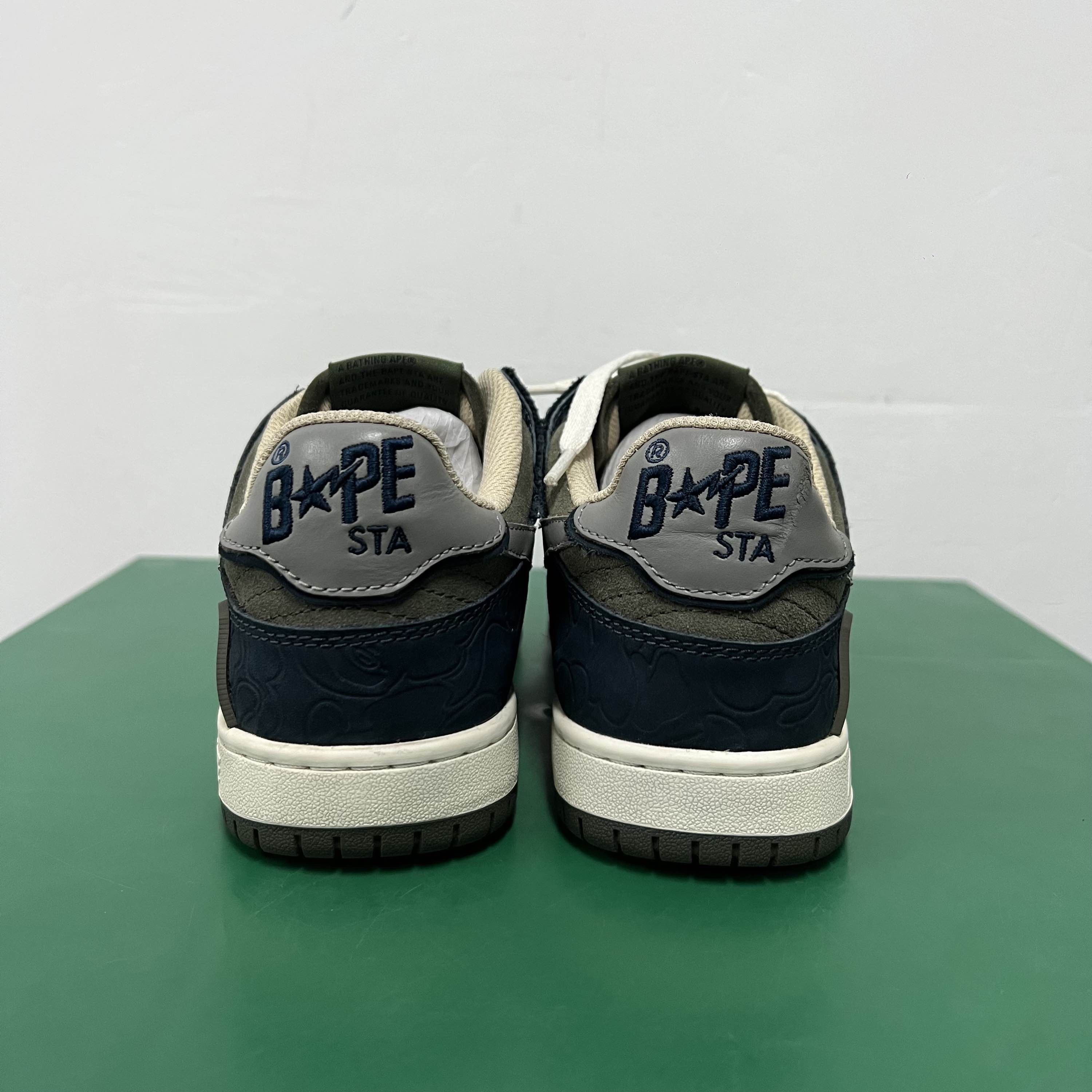 Bape A BATHING APE SK8 STA Olive Low-Top Sneakers Size 6 Size US 6 / EU 39 - 3 Thumbnail