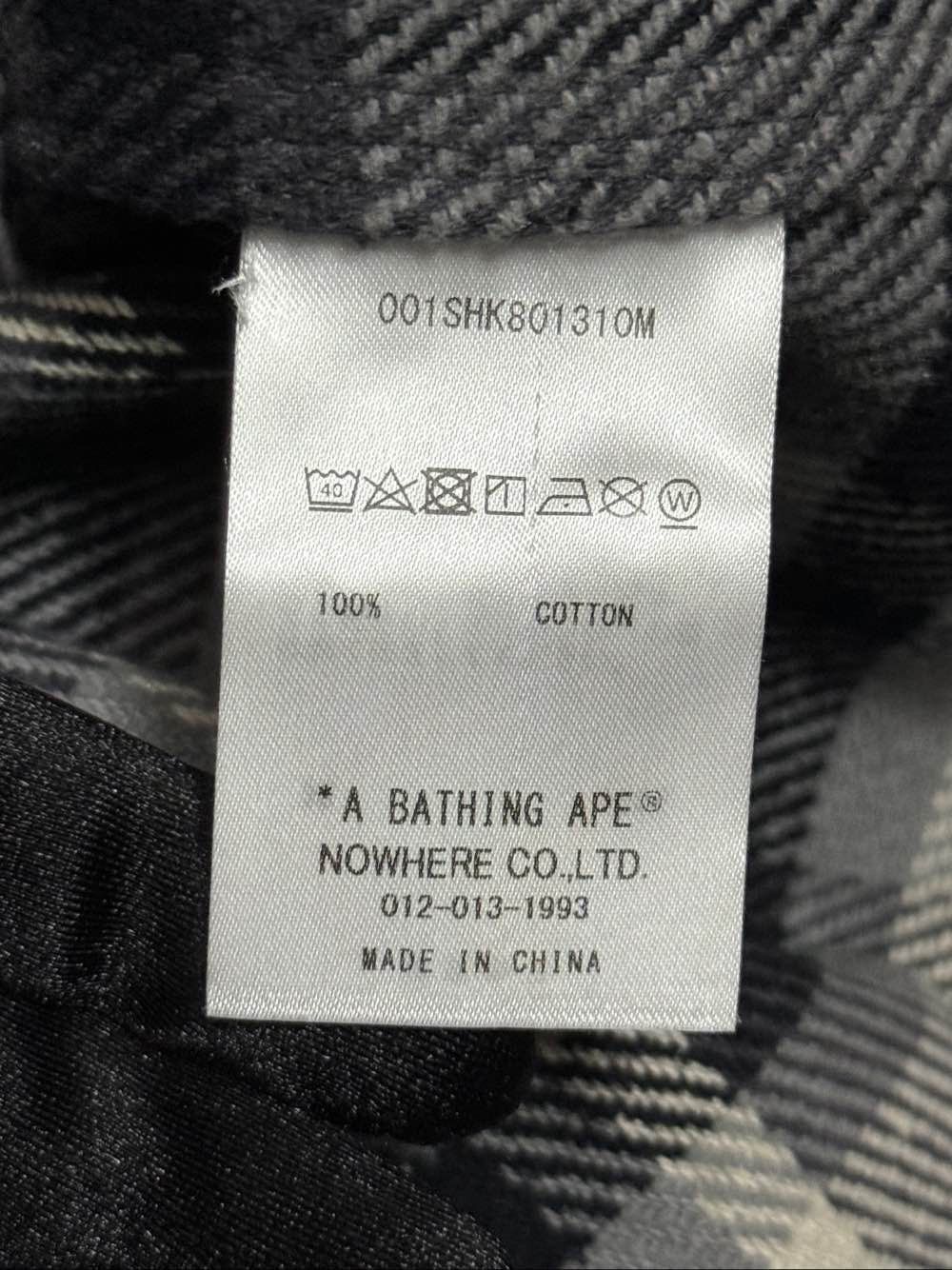 Bape A Bathing Ape Plaid Button Up Shirt Size L Size US L / EU 52-54 / 3 - 11 Thumbnail