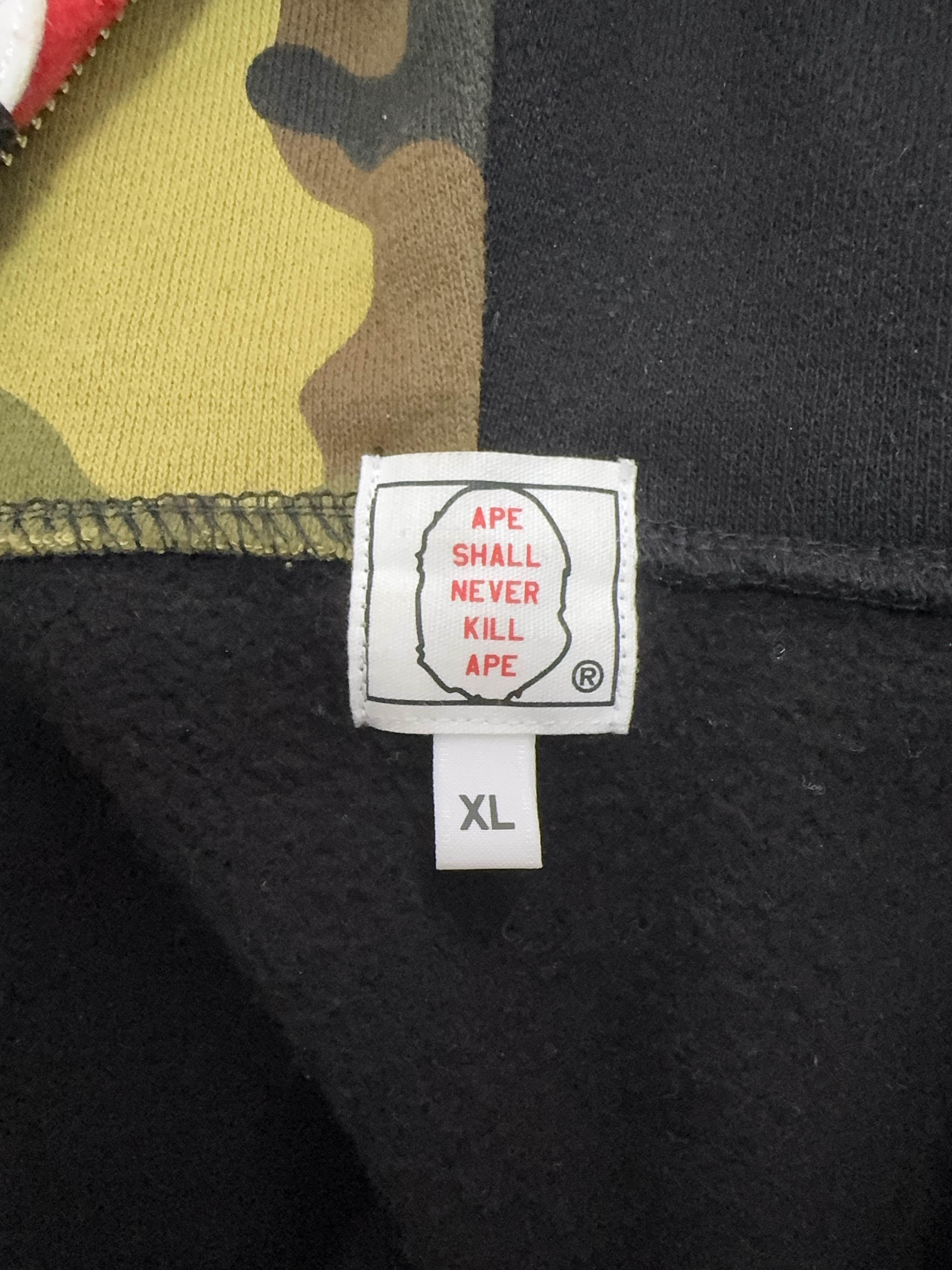 Bape A BATHING APE Shark Hoodie Size XL Size US XL / EU 56 / 4 - 3 Thumbnail