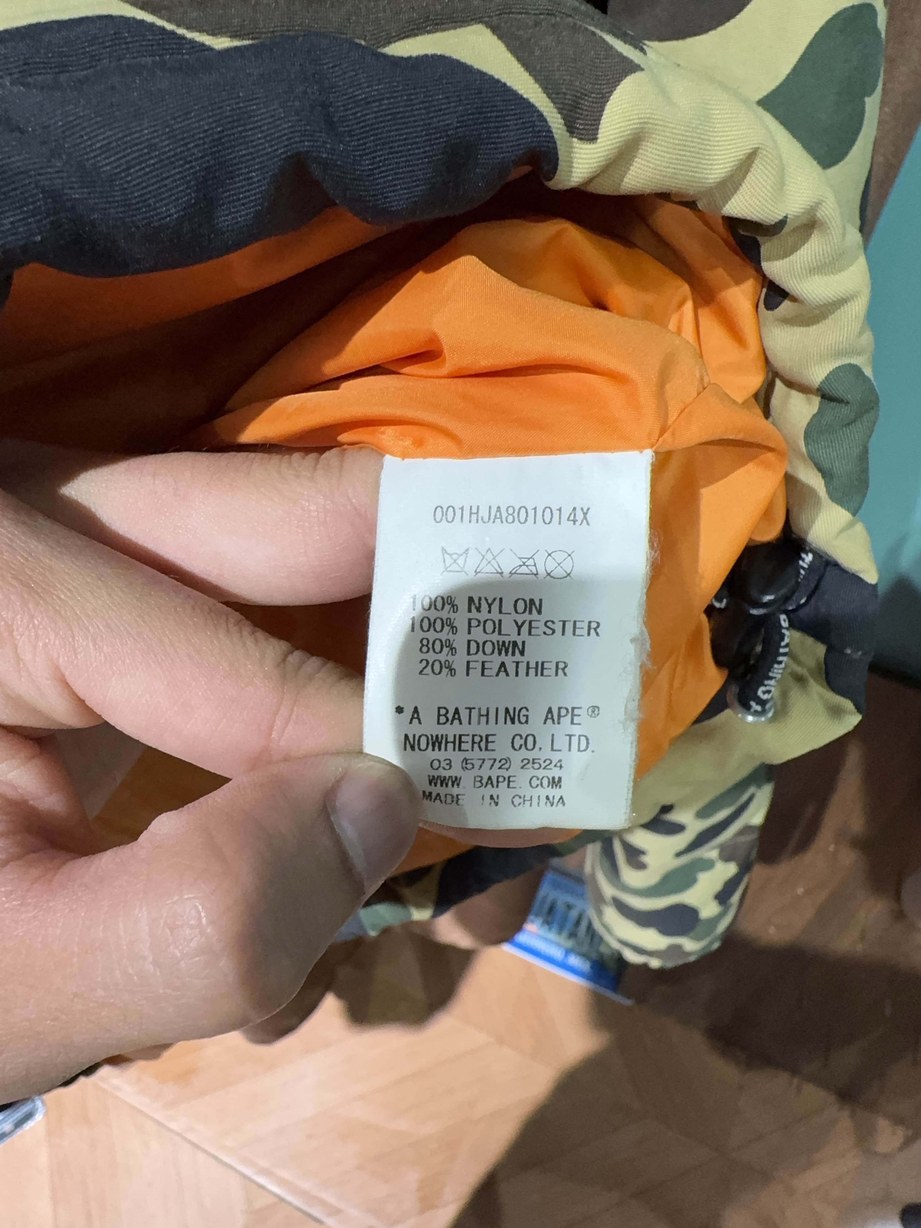 Bape A Bathing Ape Camo Down Jacket Size XXL Size US XXL / EU 58 / 5 - 4 Thumbnail