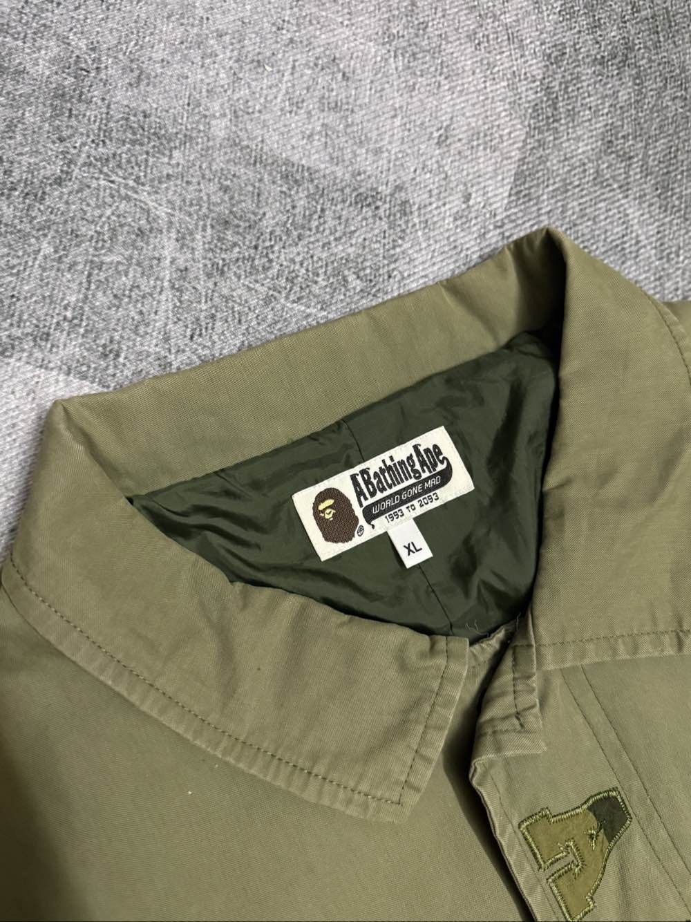 Bape A BATHING APE Logo Field Jacket XL Size US XL / EU 56 / 4 - 7 Thumbnail
