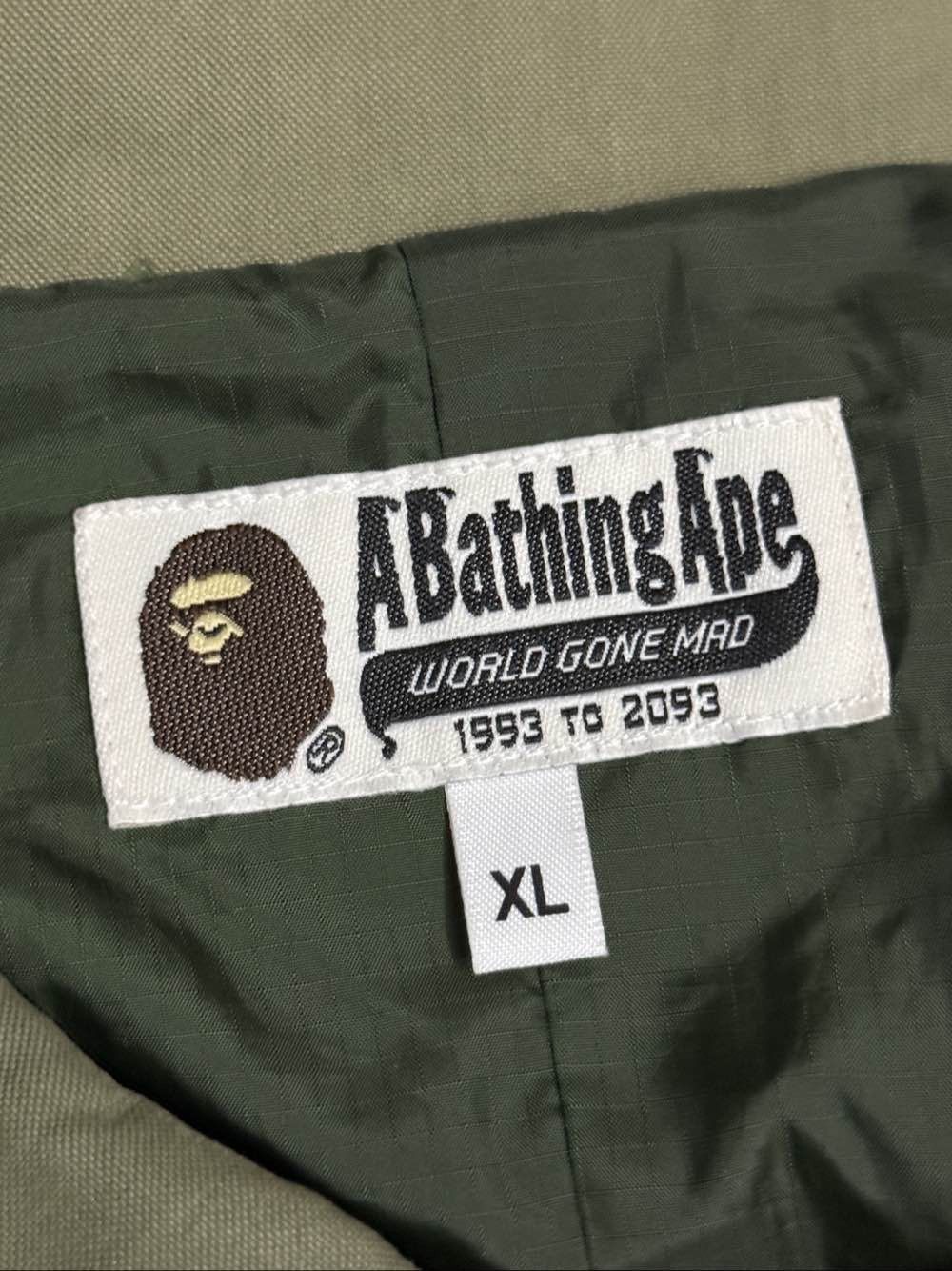 Bape A BATHING APE Logo Field Jacket XL Size US XL / EU 56 / 4 - 3 Thumbnail