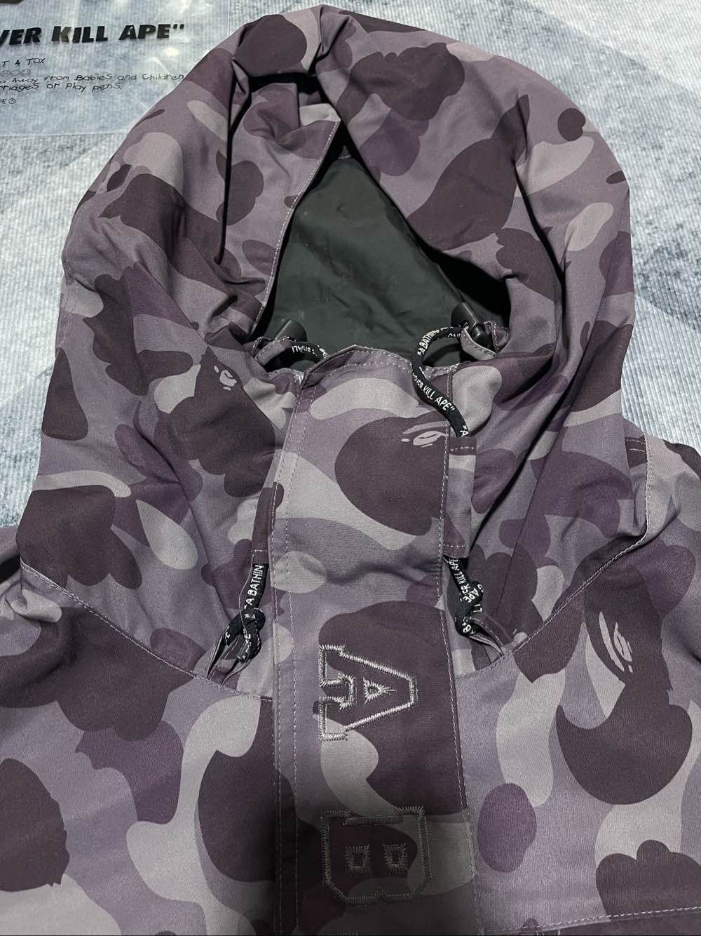 Bape A Bathing Ape Camo Hooded Jacket Size L Size US L / EU 52-54 / 3 - 4 Thumbnail