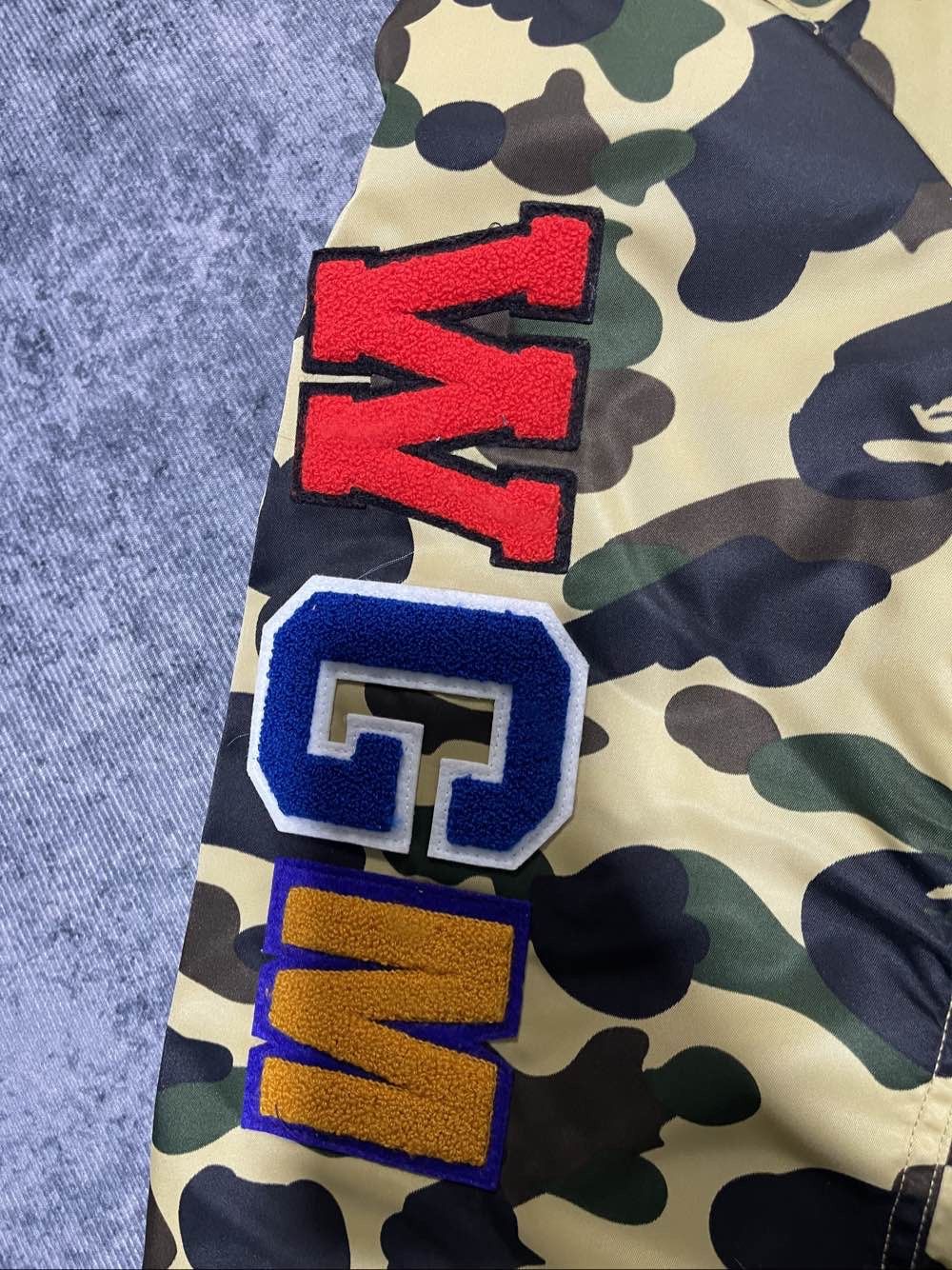 Bape A BATHING APE Camo Shark Bomber Jacket Size XXL Size US XXL / EU 58 / 5 - 5 Thumbnail