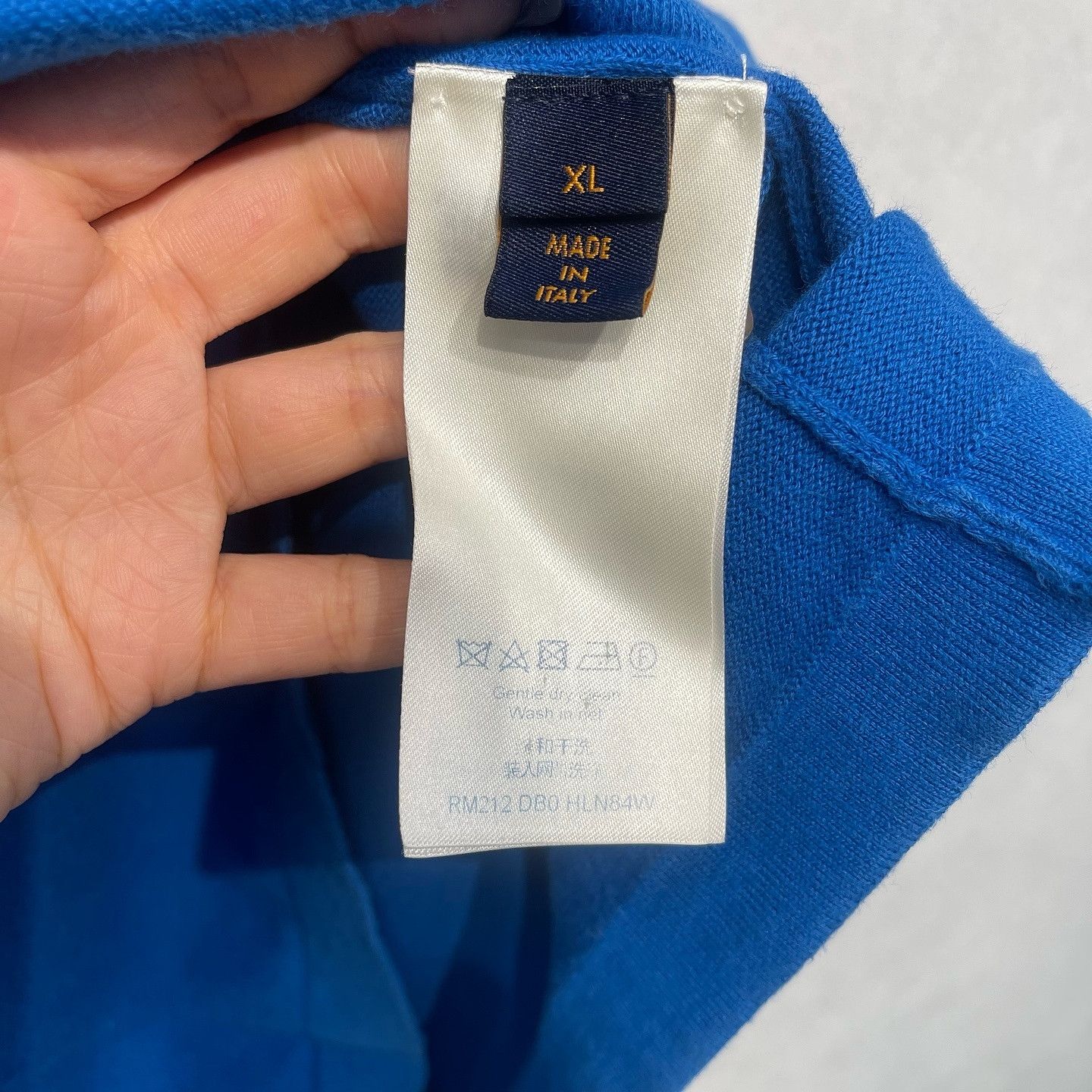 Louis Vuitton Louis Vuitton Logo T-Shirt Blue Size XL Size US XL / EU 56 / 4 - 4 Thumbnail