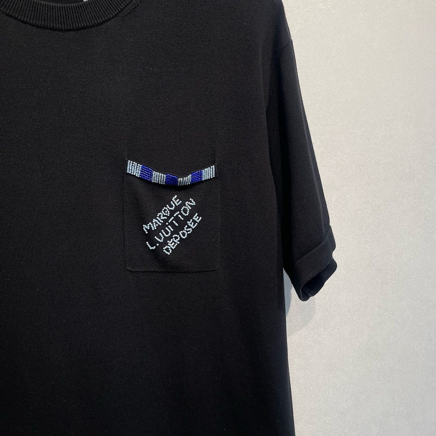 Louis Vuitton Louis Vuitton Embroidered Logo Knit T-Shirt Size L Size US L / EU 52-54 / 3 - 6 Thumbnail