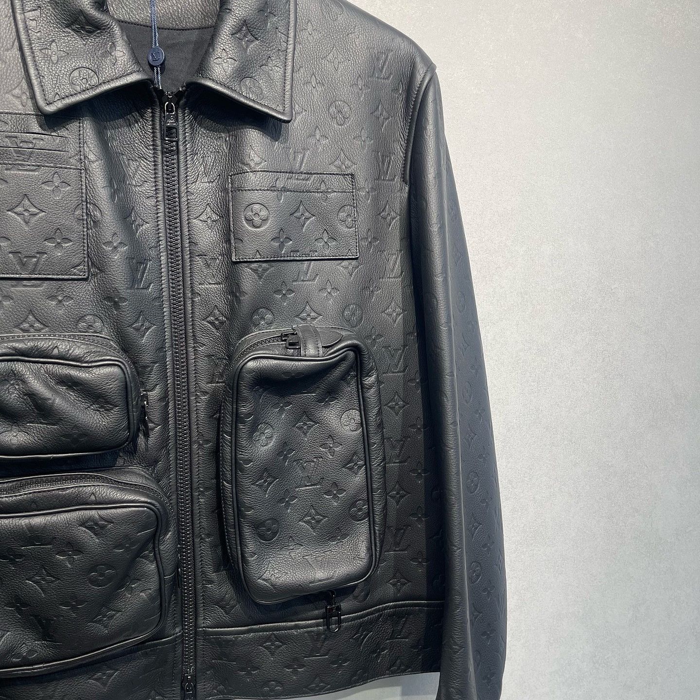 Louis Vuitton Louis Vuitton Monogram Embossed Leather Jacket Size M Size US M / EU 48-50 / 2 - 7 Thumbnail