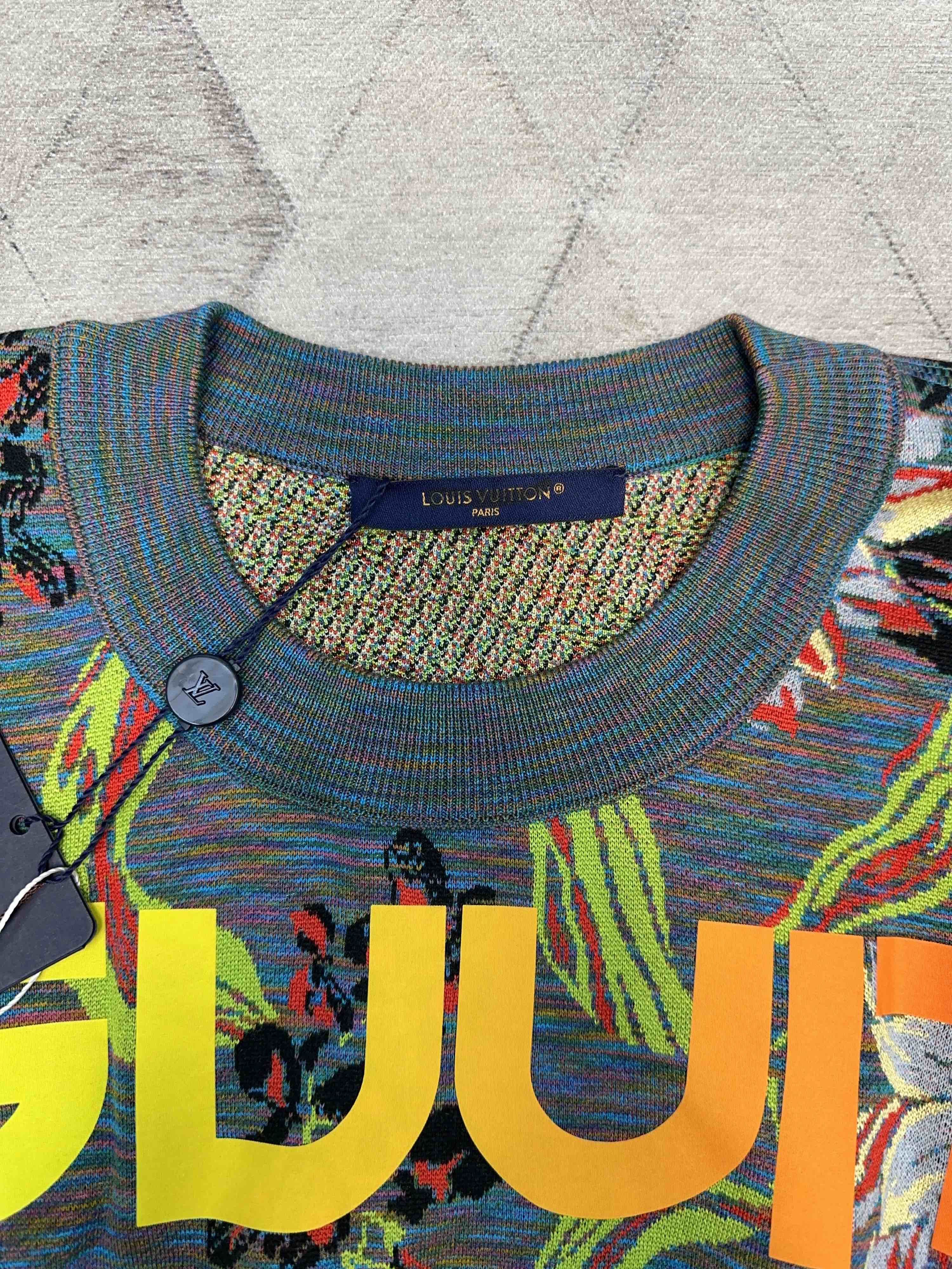 Louis Vuitton Louis Vuitton Floral Graphic Sweater Size L Size US L / EU 52-54 / 3 - 3 Thumbnail
