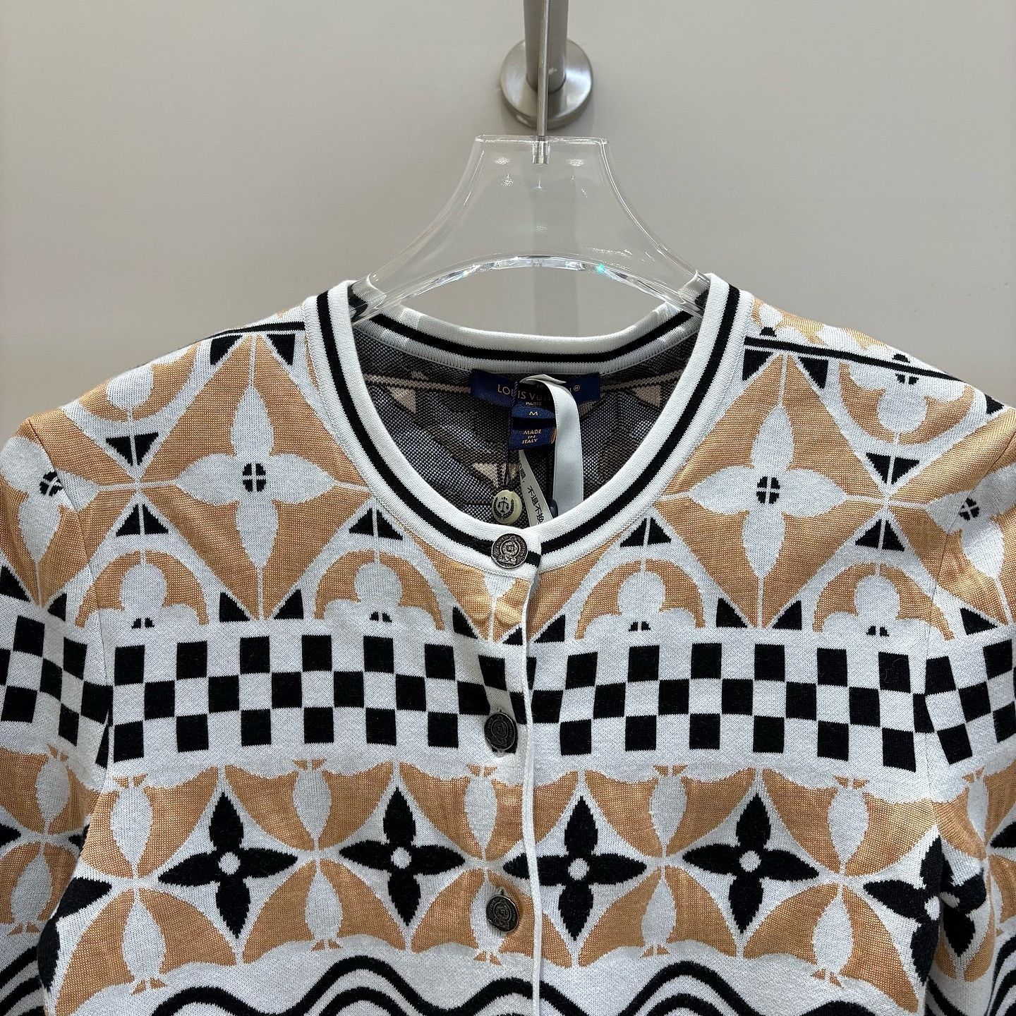 Louis Vuitton Louis Vuitton Monogram Pattern Cardigan Size M Size M / US 6-8 / IT 42-44 - 5 Thumbnail