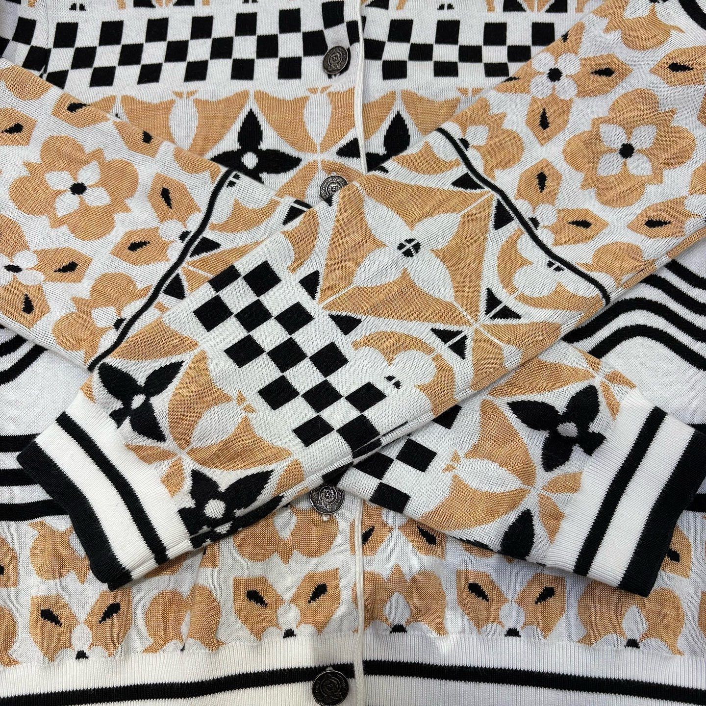Louis Vuitton Louis Vuitton Monogram Pattern Cardigan Size M Size M / US 6-8 / IT 42-44 - 8 Thumbnail