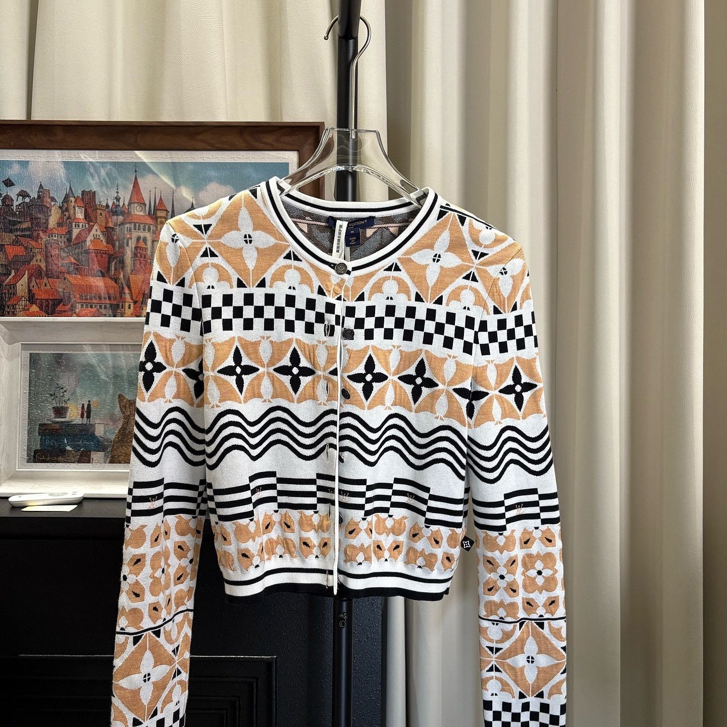 Louis Vuitton Louis Vuitton Monogram Pattern Cardigan Size M Size M / US 6-8 / IT 42-44 - 11 Thumbnail