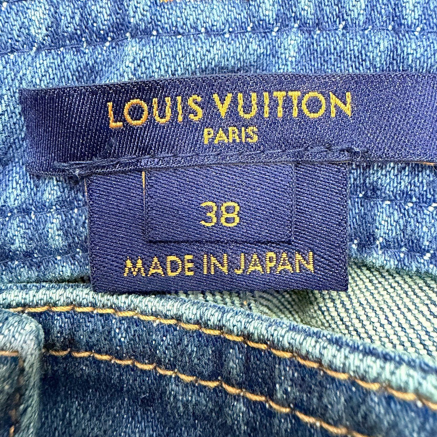 Louis Vuitton Louis Vuitton Monogram Leather Patch Jeans Size 38 Size 27" / US 4 / IT 40 - 3 Thumbnail