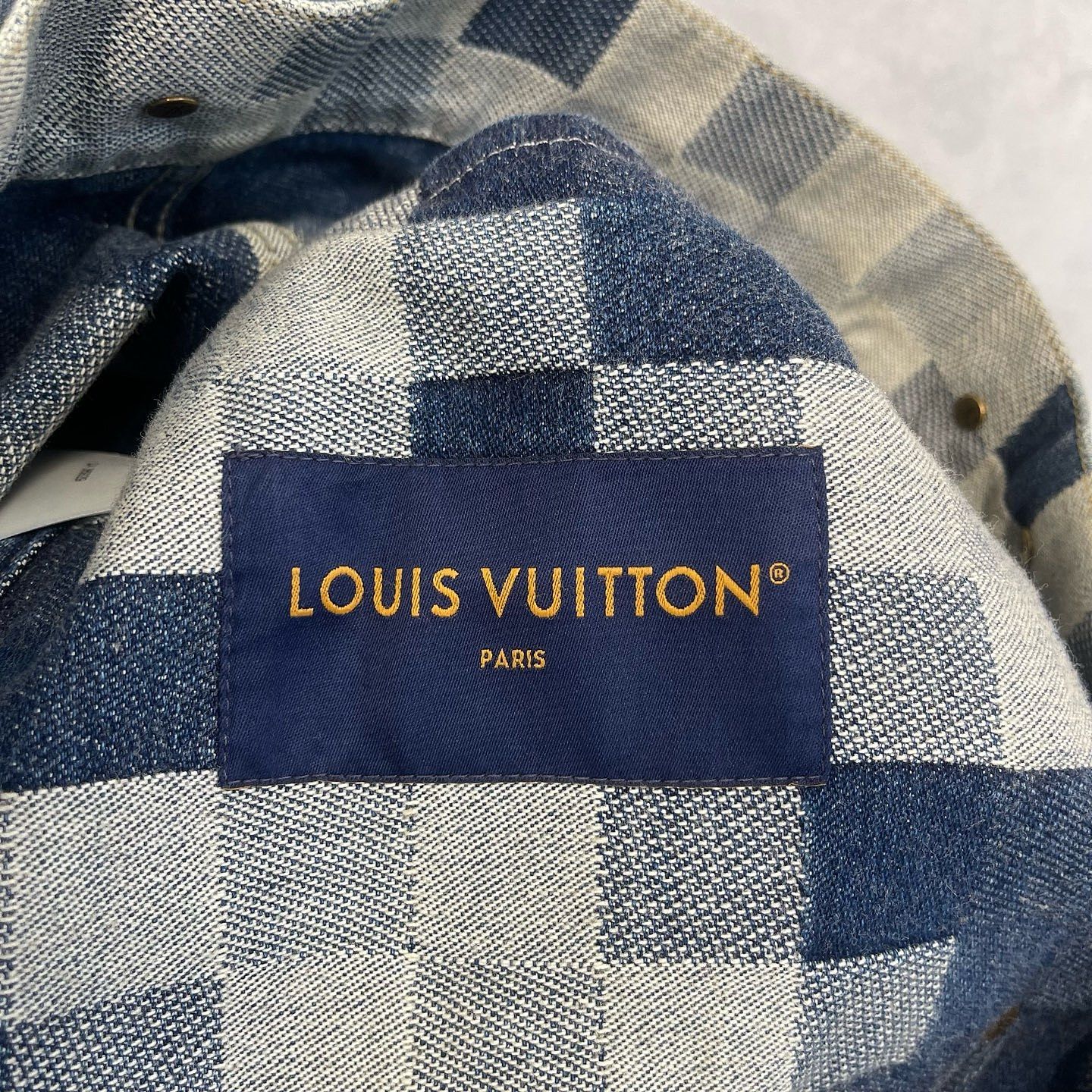 Louis Vuitton Louis Vuitton Mosaic Print Denim Jacket Size 50 Size US M / EU 48-50 / 2 - 3 Thumbnail