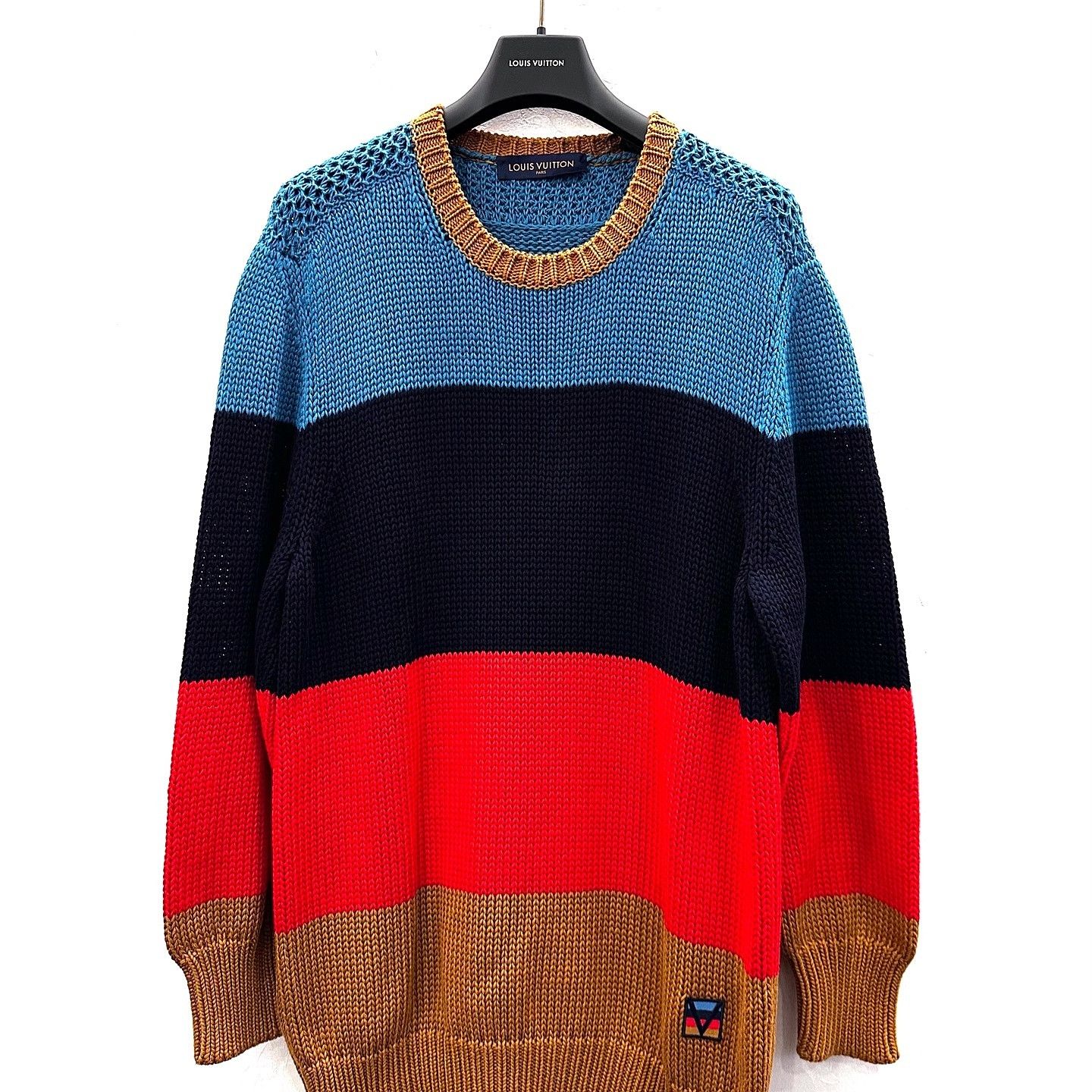 Louis Vuitton Louis Vuitton Colorblock Knit Sweater Size XL Size US XL / EU 56 / 4 - 7 Thumbnail