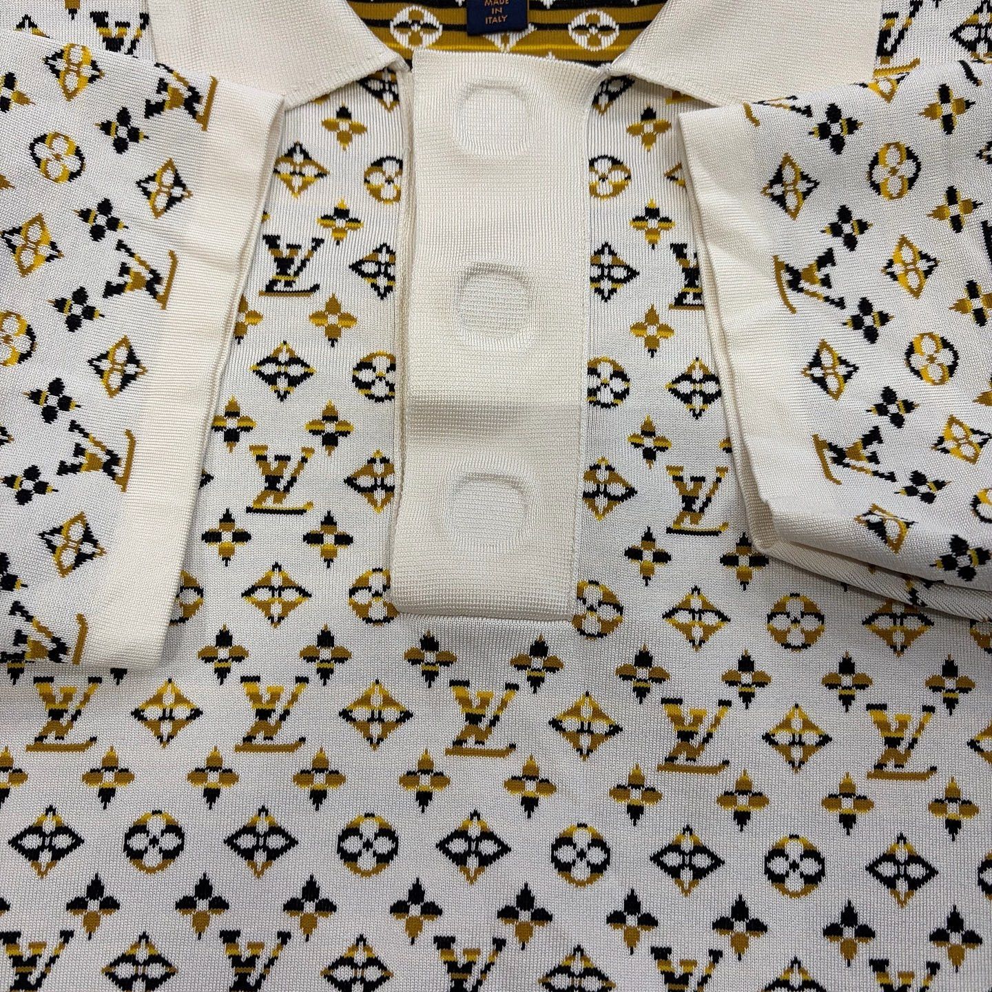 Louis Vuitton Louis Vuitton Monogram Jacquard Polo Shirt Size S Size S / US 4 / IT 40 - 5 Thumbnail