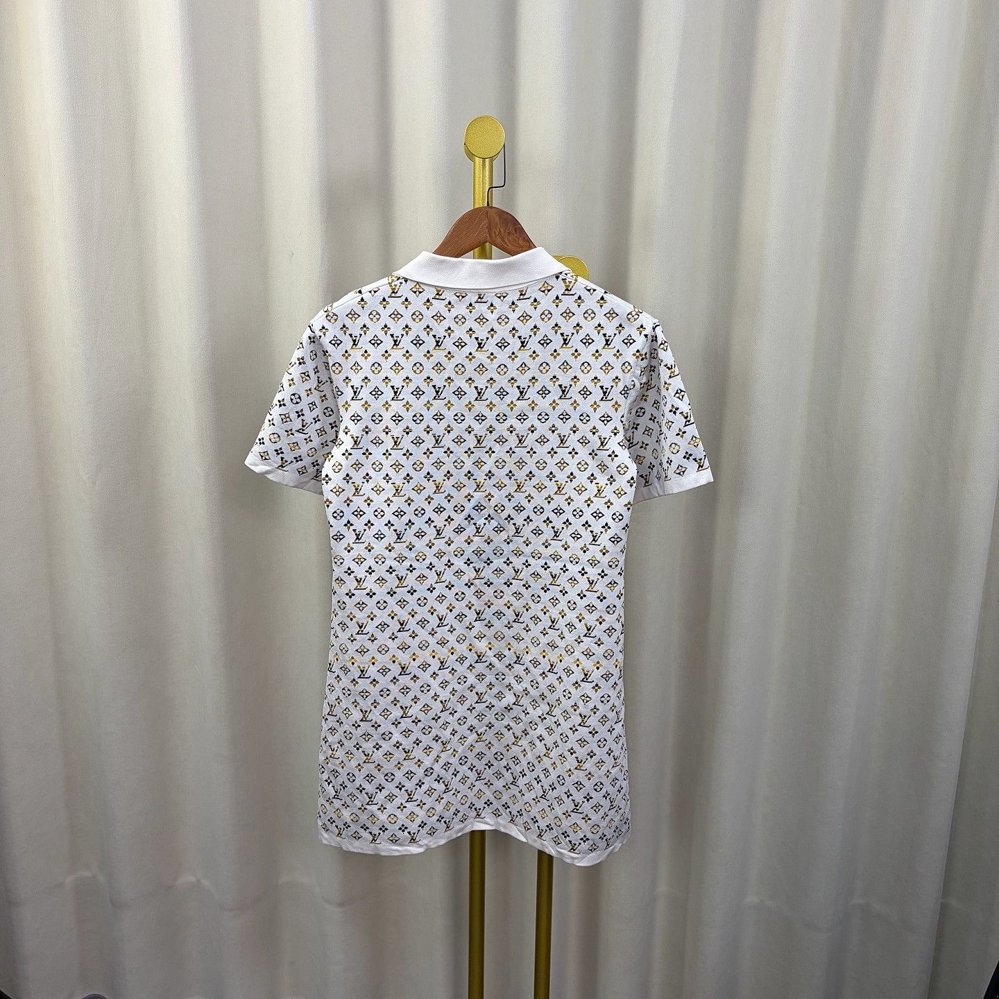 Louis Vuitton Louis Vuitton Monogram Jacquard Polo Shirt Size S Size S / US 4 / IT 40 - 2 Thumbnail