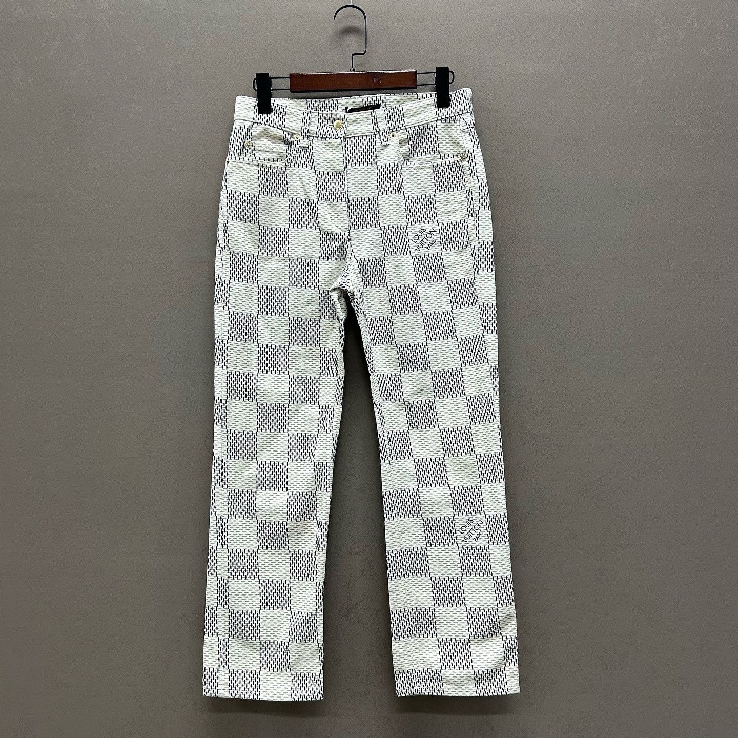 Louis Vuitton Louis Vuitton Damier Check Jeans Size 36 Size 26" / US 2 / IT 38 - 6 Thumbnail