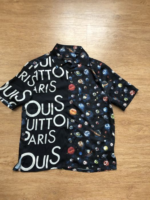 Louis Vuitton LOUIS VUITTON SPLIT HAWAIIAN LV GALAXY SHIRT