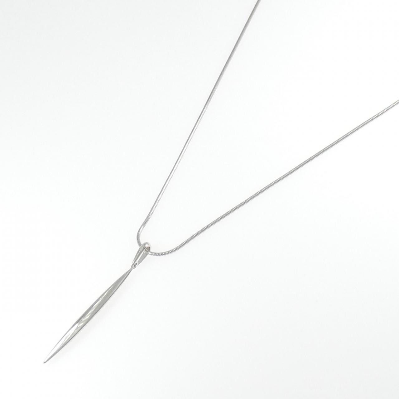 Tiffany & Co. Tiffany & Co. Tiffany Feather 750 White Gold Necklace Precious Metal Necklace DUTY FREE for USA Size ONE SIZE - 2 Thumbnail