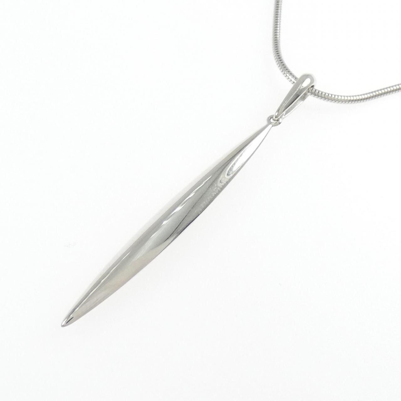 Tiffany & Co. Tiffany & Co. Tiffany Feather 750 White Gold Necklace Precious Metal Necklace DUTY FREE for USA Size ONE SIZE - 3 Thumbnail