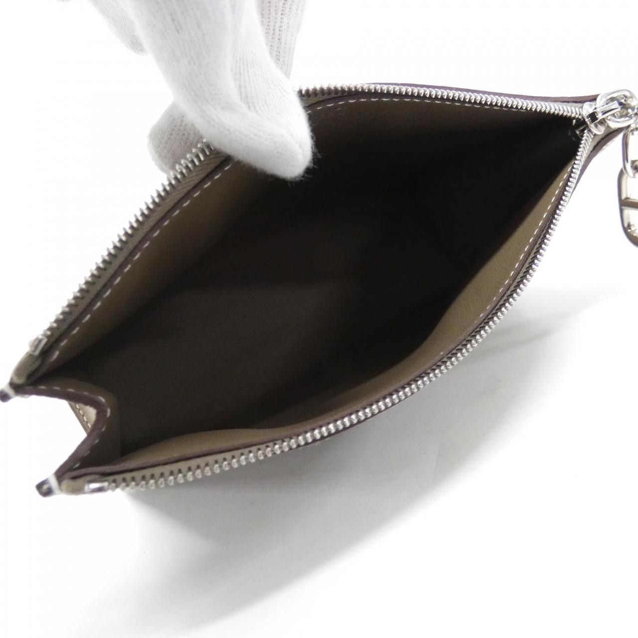 Hermes Hermes Hermes Zip Ango Chaine d’Ancre Evercolor Pouch PM Leather Other K DUTY FREE for USA Size ONE SIZE - 6 Thumbnail