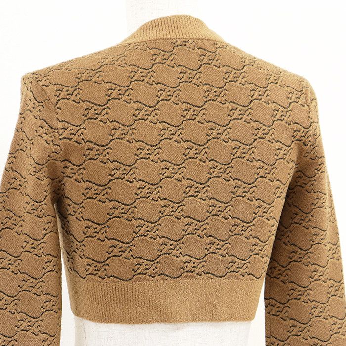 Fendi Fendi Fendi Calligraphy Short Cardigan Knitwear Textile Tops DUTY FREE for USA Size ONE SIZE - 14 Thumbnail