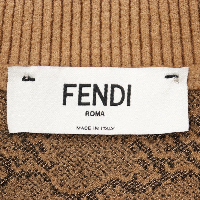 Fendi Fendi Fendi Calligraphy Short Cardigan Knitwear Textile Tops DUTY FREE for USA Size ONE SIZE - 9 Thumbnail