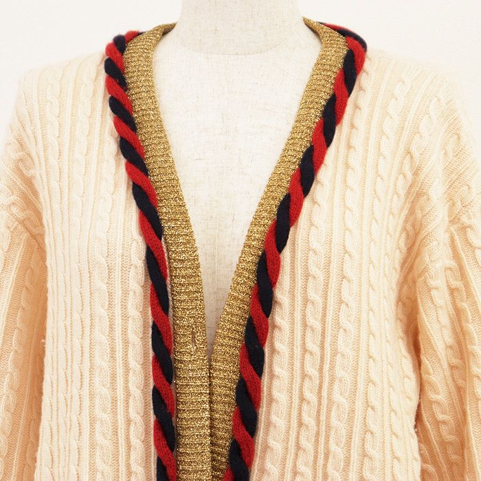 Gucci Gucci Gucci Wool Cashmere Cardigan Textile Tops DUTY FREE for USA Size ONE SIZE - 2 Thumbnail