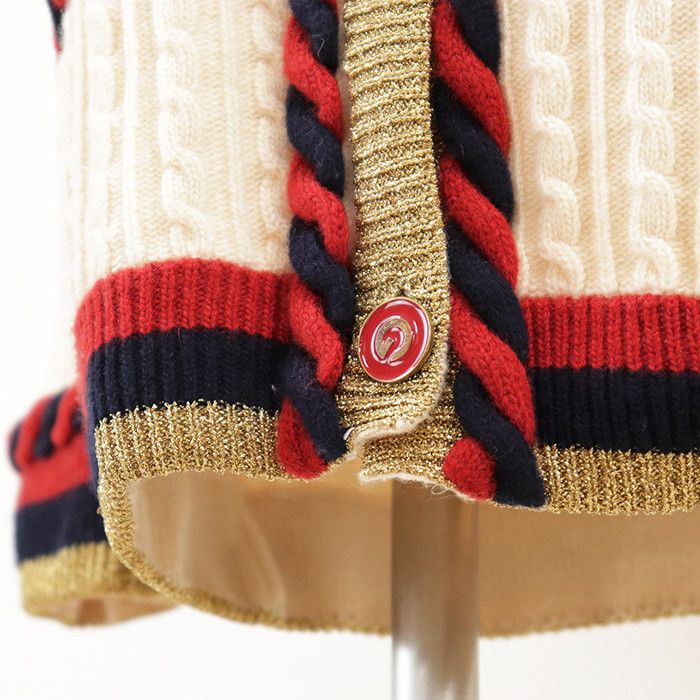 Gucci Gucci Gucci Wool Cashmere Cardigan Textile Tops DUTY FREE for USA Size ONE SIZE - 12 Thumbnail
