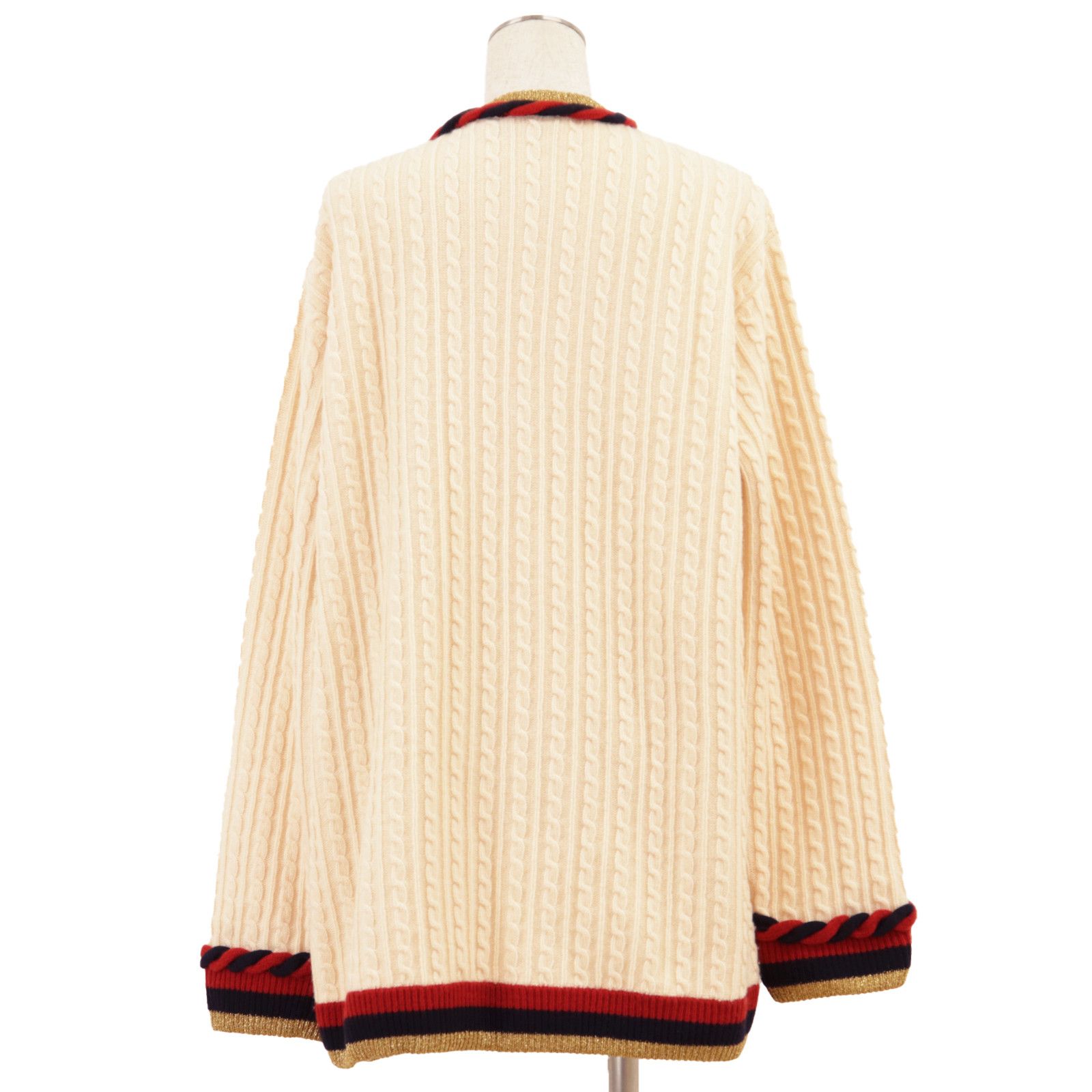 Gucci Gucci Gucci Wool Cashmere Cardigan Textile Tops DUTY FREE for USA Size ONE SIZE - 7 Thumbnail
