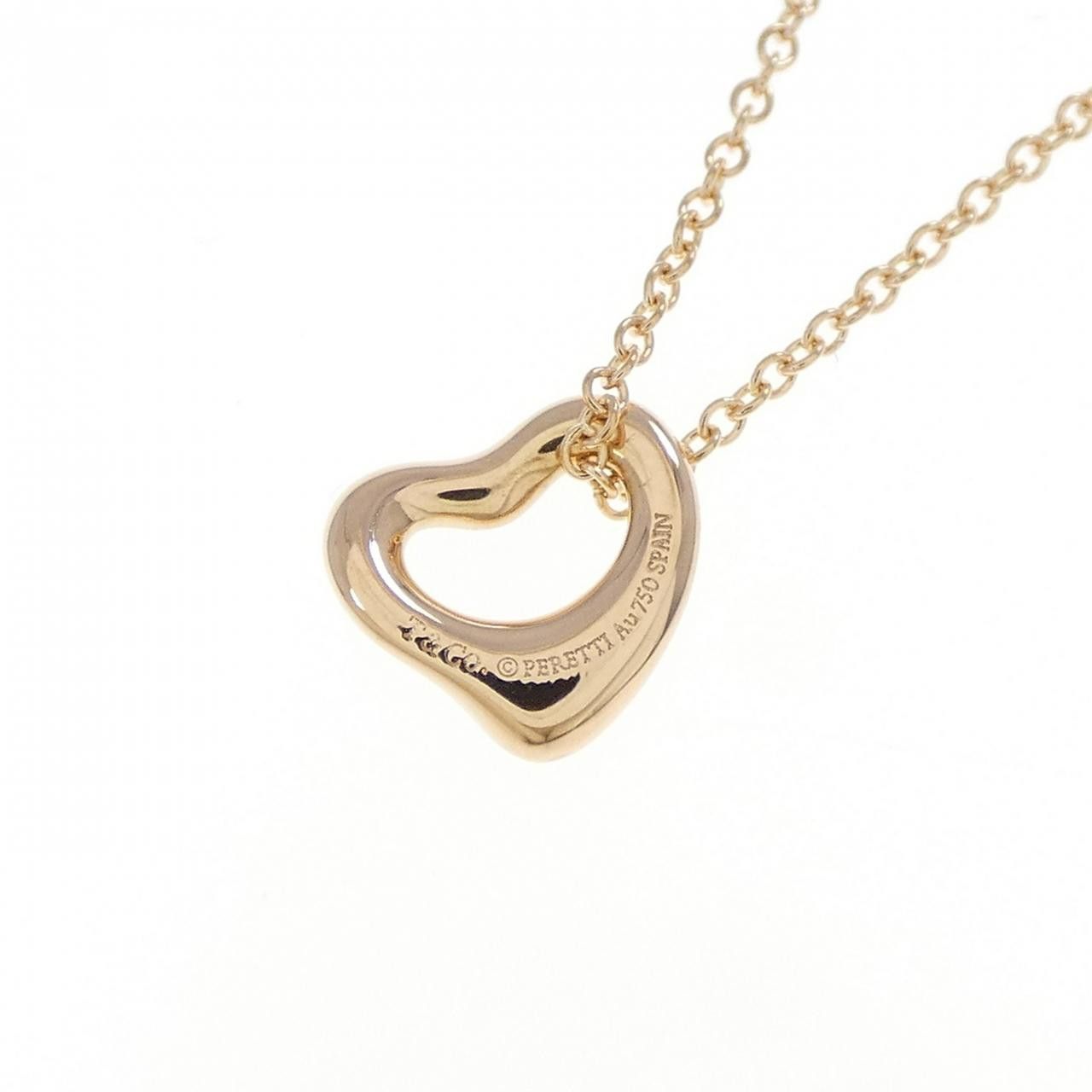 Tiffany & Co. Tiffany & Co. Tiffany Open Heart 750 Pink Gold Necklace Precious Metal Necklace 60957428 DUTY FREE for USA Size ONE SIZE - 4 Thumbnail