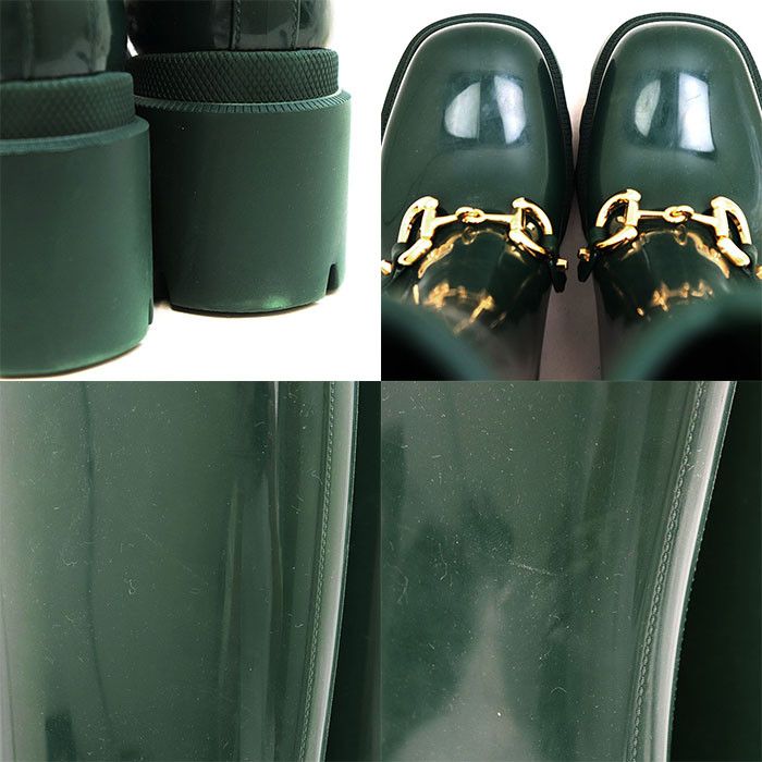 Gucci Gucci Gucci Rubber Long Rain Boots Plastic / Synthetic Shoes DUTY FREE for USA Size ONE SIZE - 8 Thumbnail