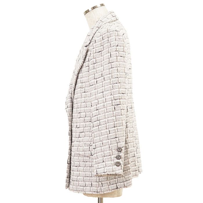 Chanel Chanel CHANEL Tweed Jacket Textile Outerwear P71905 DUTY FREE for USA Size ONE SIZE - 4 Thumbnail