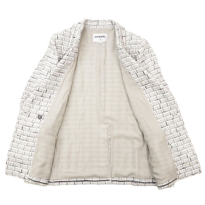 Chanel Chanel CHANEL Tweed Jacket Textile Outerwear P71905 DUTY FREE for USA Size ONE SIZE - 7 Thumbnail