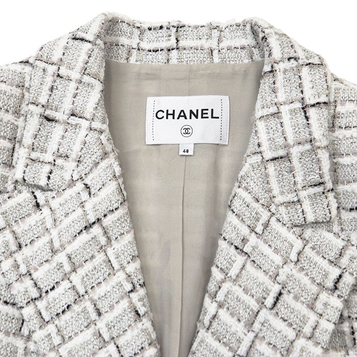 Chanel Chanel CHANEL Tweed Jacket Textile Outerwear P71905 DUTY FREE for USA Size ONE SIZE - 8 Thumbnail