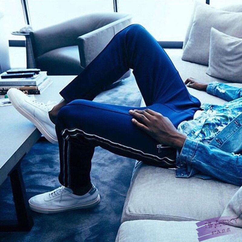 Rhude RHUDE Green Stripe Men's Trackpants Size US 34 / EU 50 - 7 Thumbnail
